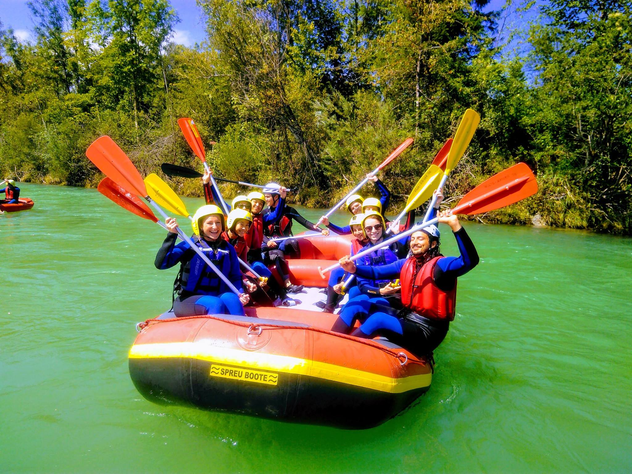 Rafting on the Isar